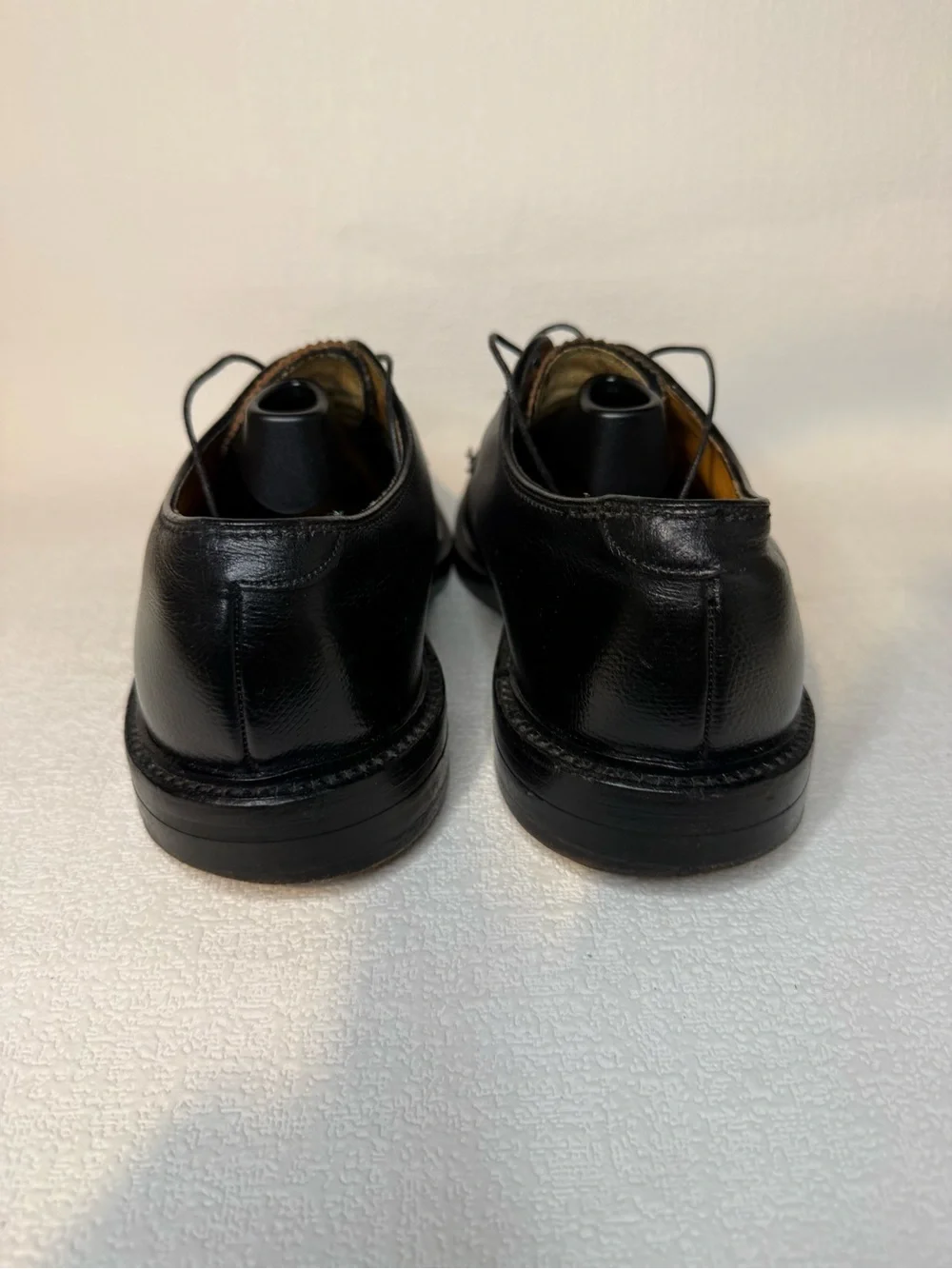 Vintage Florsheim Imperial 92611 Men’s 11D Black Pebble Leather Shoes